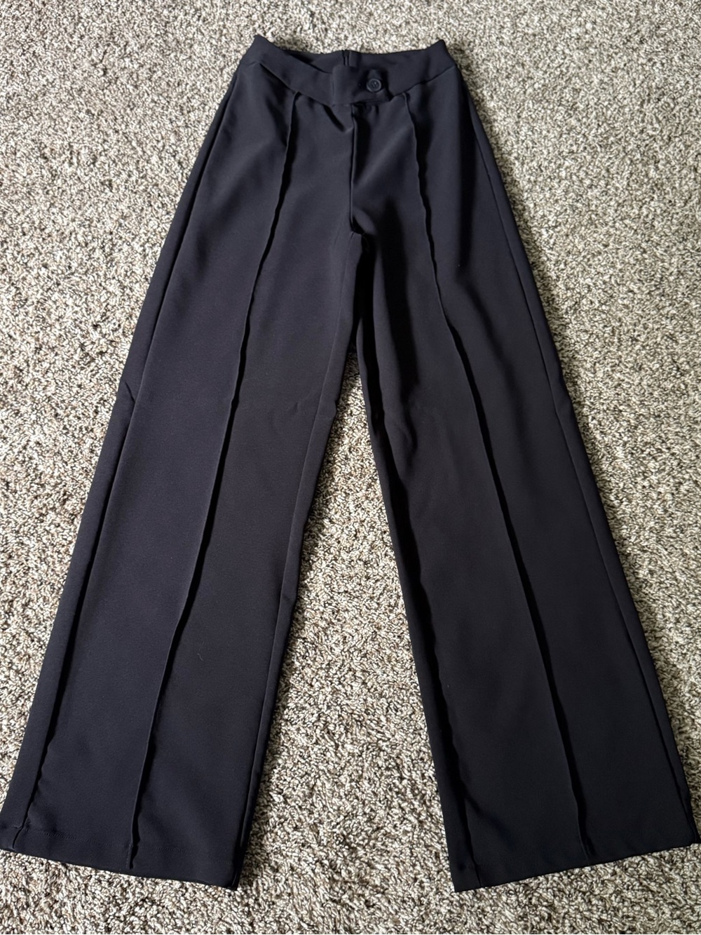 Women’s Black High Rise Wide-Leg Dress Pants